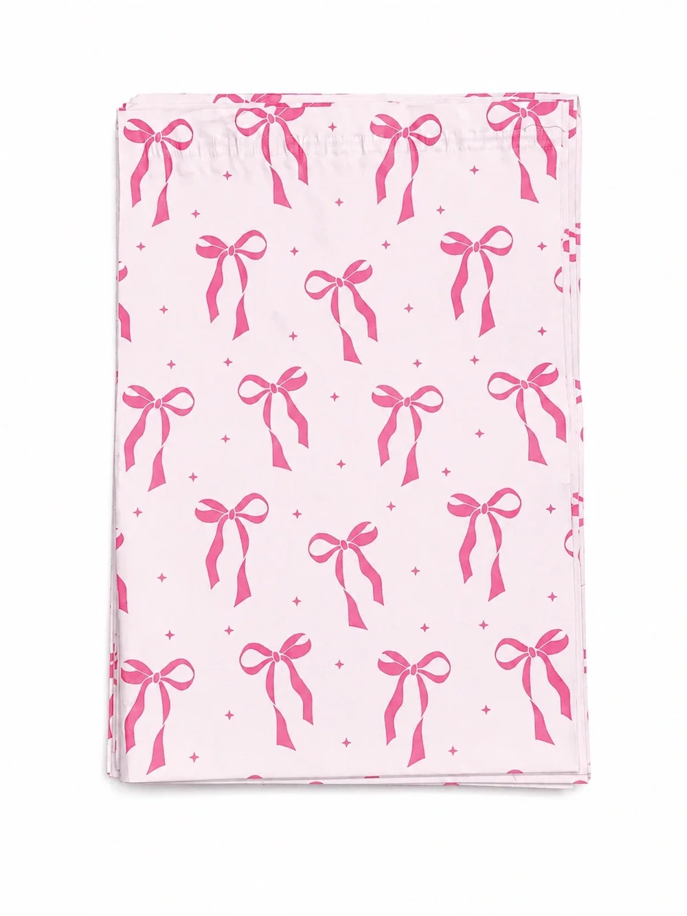 10 Pink Bow Poly Mailers 10x13 + Pink Gift Tissue Paper Bundle NWT